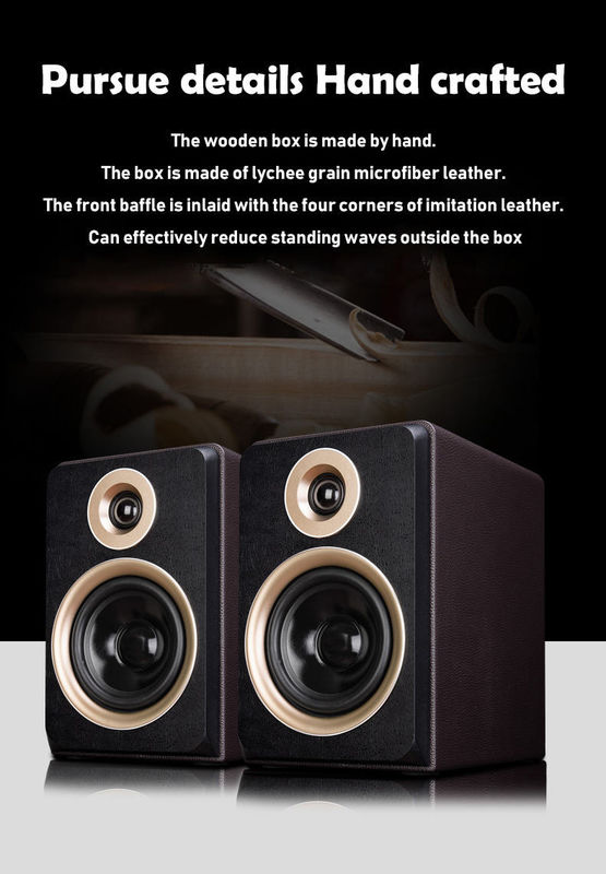 Dynamic Bluetooth Bookshelf Speakers with Enhanced Bass and Wide Frequency Range